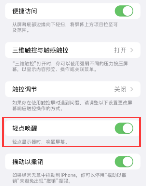 西区苹果授权维修站分享iPhone轻点无法唤醒怎么办 