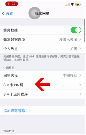 西区苹果14维修网分享如何给iPhone14的SIM卡设置密码 