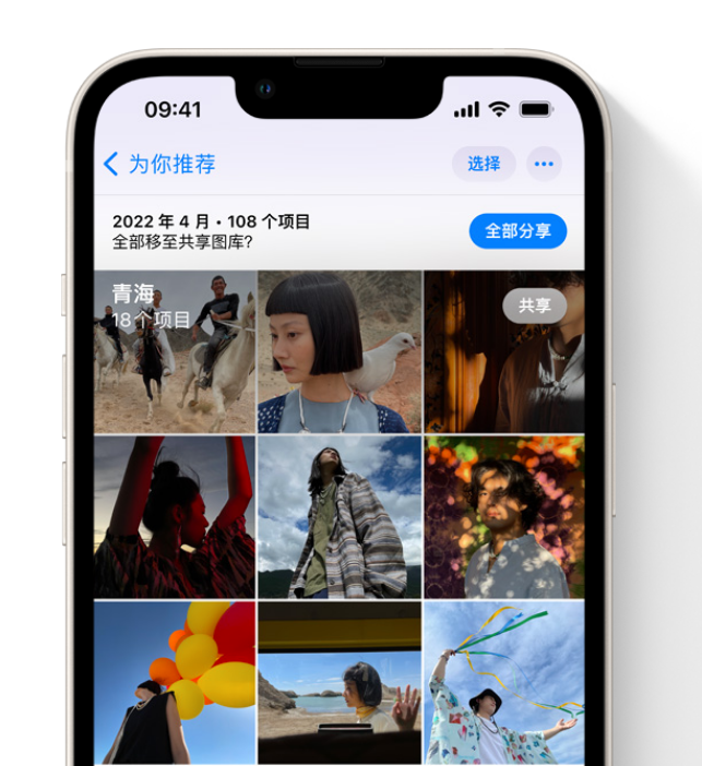 西区苹果维修网点分享在 iPhone 上使用共享图库 