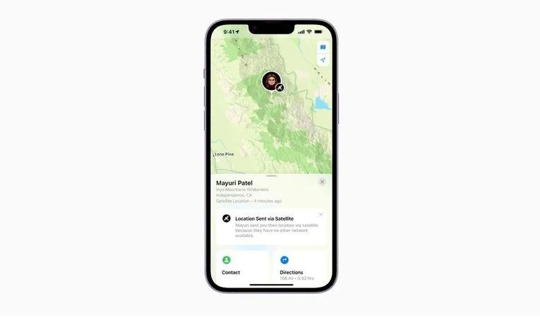 西区苹果14维修分享iPhone14系列中 FindMy功能通过卫星分享位置方法教程 